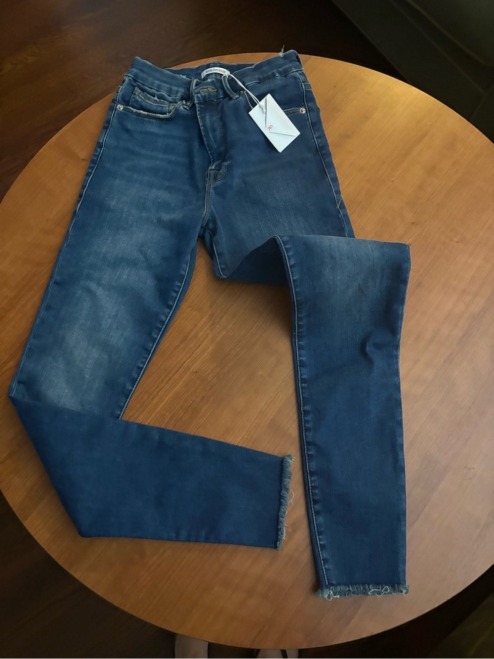 Good American Women's Skinny Jeans in Dark Blue Wash